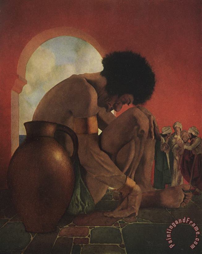 Maxfield Parrish Third Voyage of Sinbad Illustration Art Painting