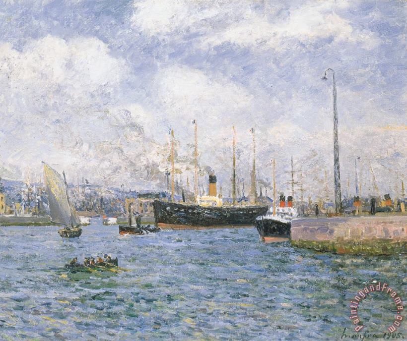 Maxime Emile Louis Maufra Departure From Havre Art Painting
