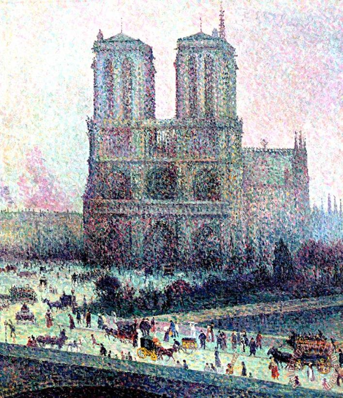 Notre-Dame Paris painting - Maximilien Luce Notre-Dame Paris Art Print