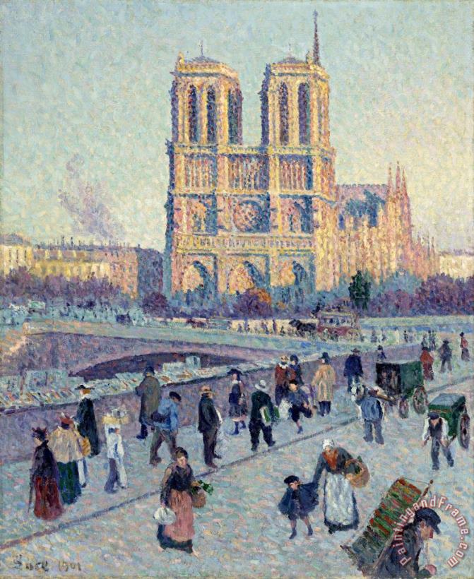 Maximilien Luce The Quai Saint Michel And Notre Dame Art Painting