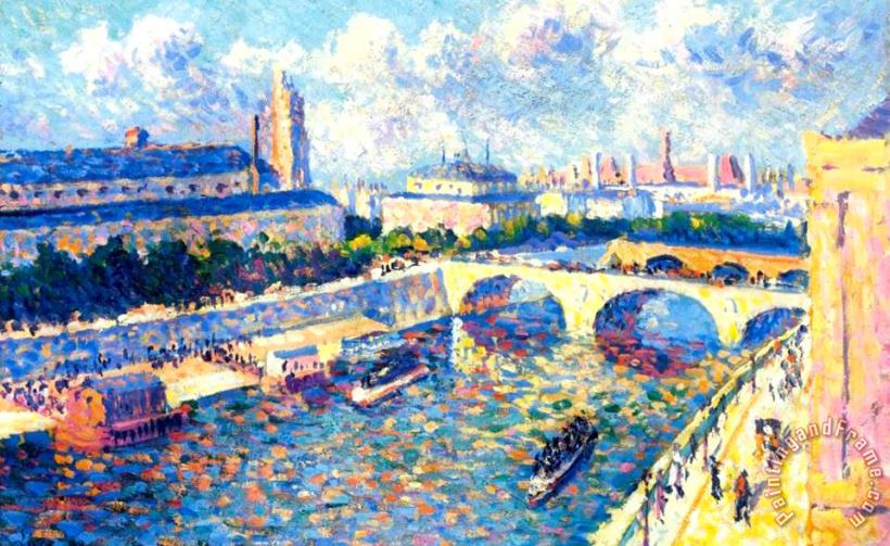 Maximilien Luce The Seine Paris Art Painting