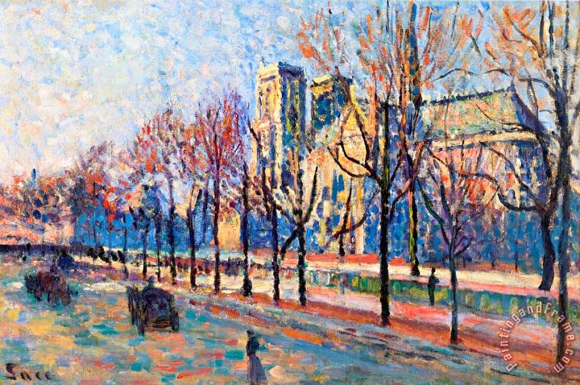 Maximilien Luce View from the Quay Montebello Art Painting
