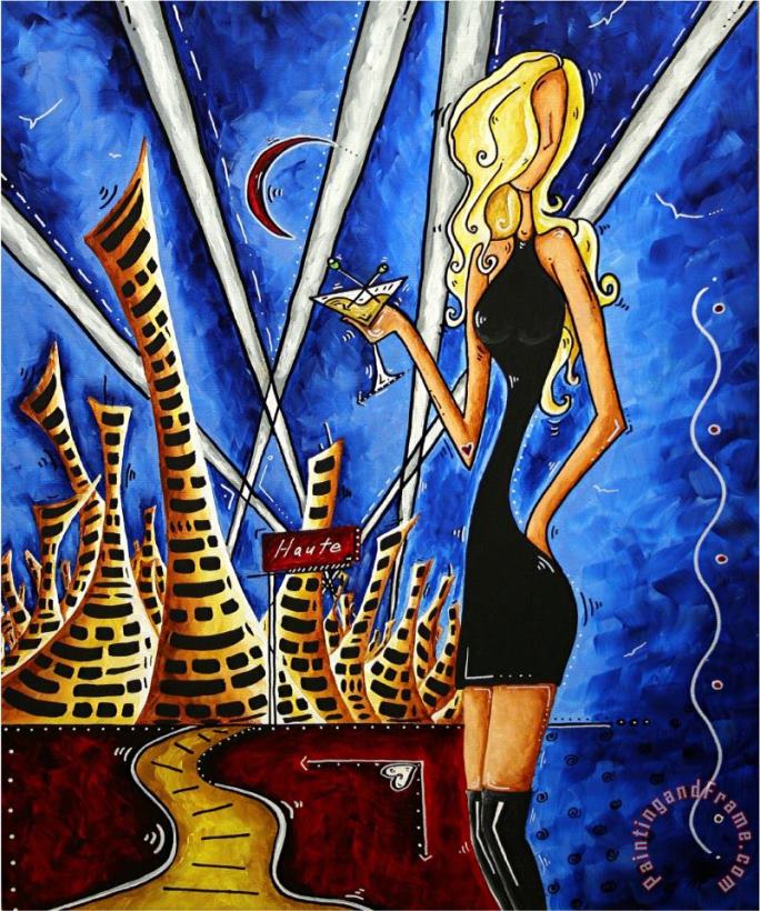 A Toast to The Little Black Dress painting - Megan Aroon Duncanson A Toast to The Little Black Dress Art Print