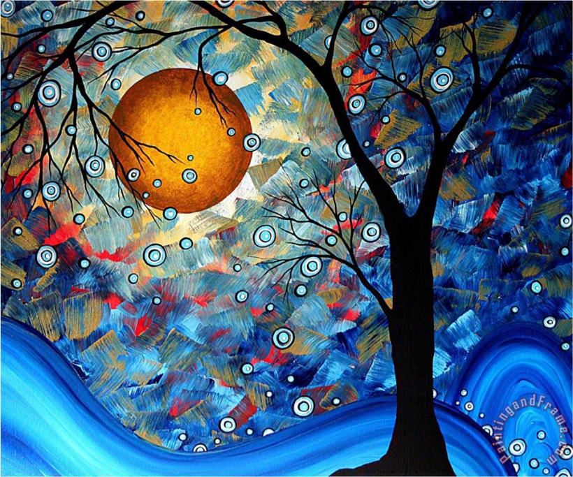 Megan Aroon Duncanson Blue Essence Art Painting