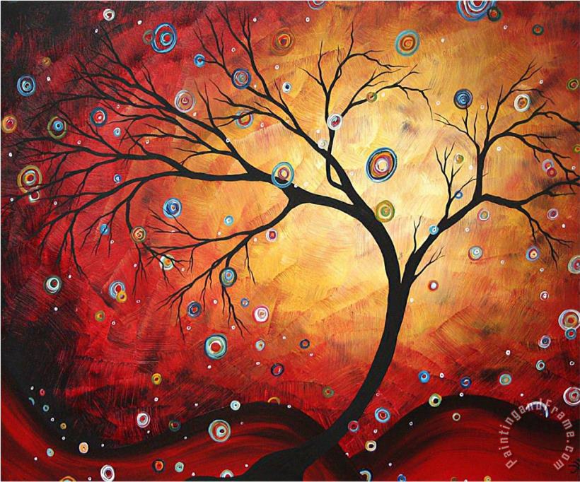 Red Halo painting - Megan Aroon Duncanson Red Halo Art Print