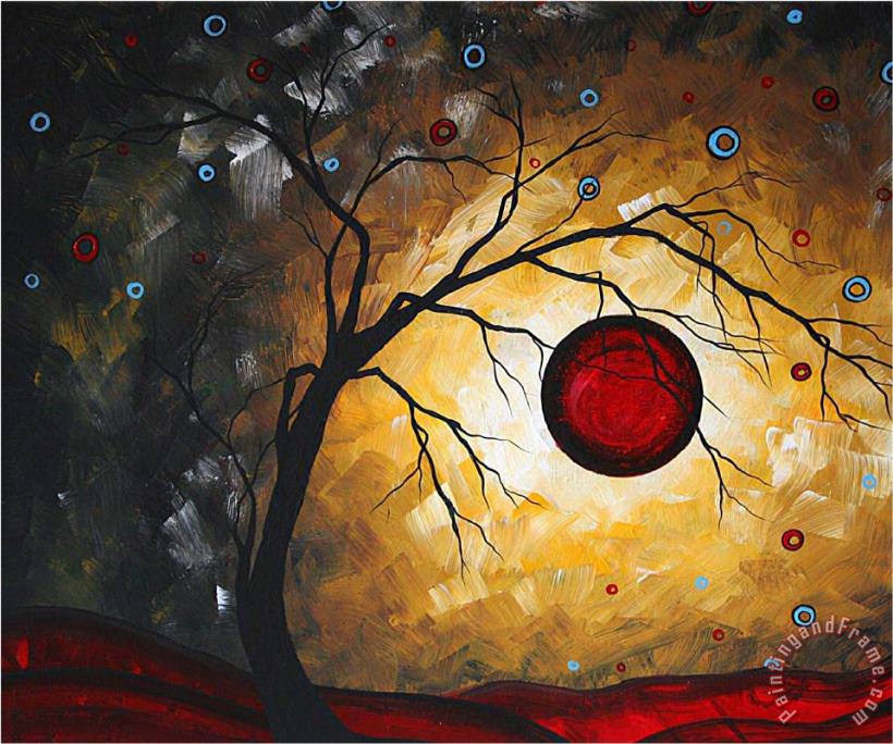 Megan Aroon Duncanson Red Moon Art Painting