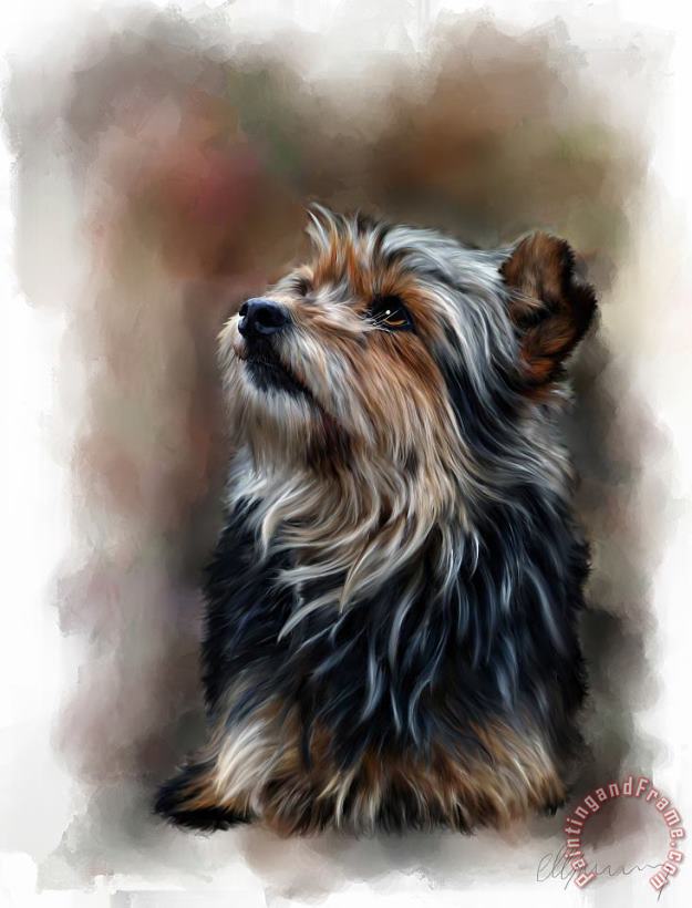 Michael Greenaway Pet Dog Portrait Art Painting
