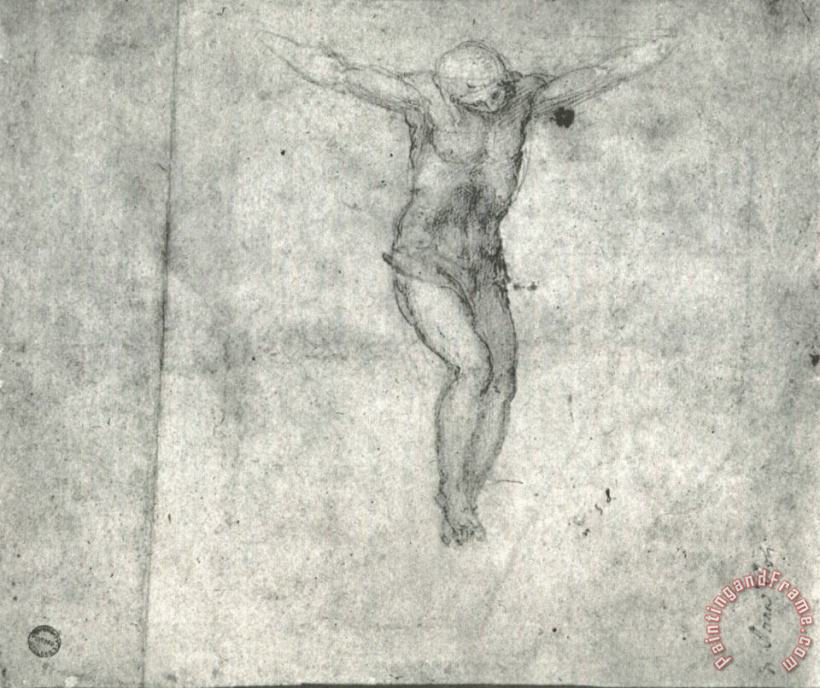 Michelangelo Study for a Christ on The Cross Art Print