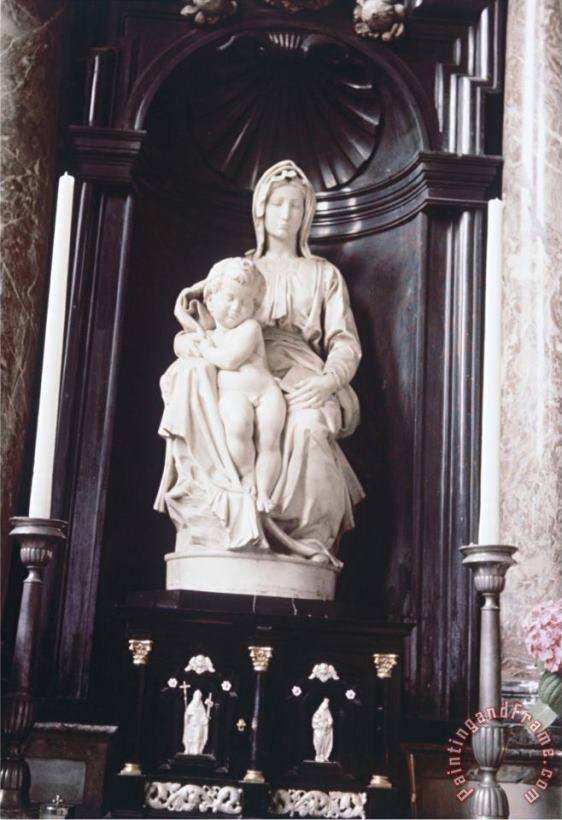 Michelangelo Buonarroti Bruges Madonna Art Painting