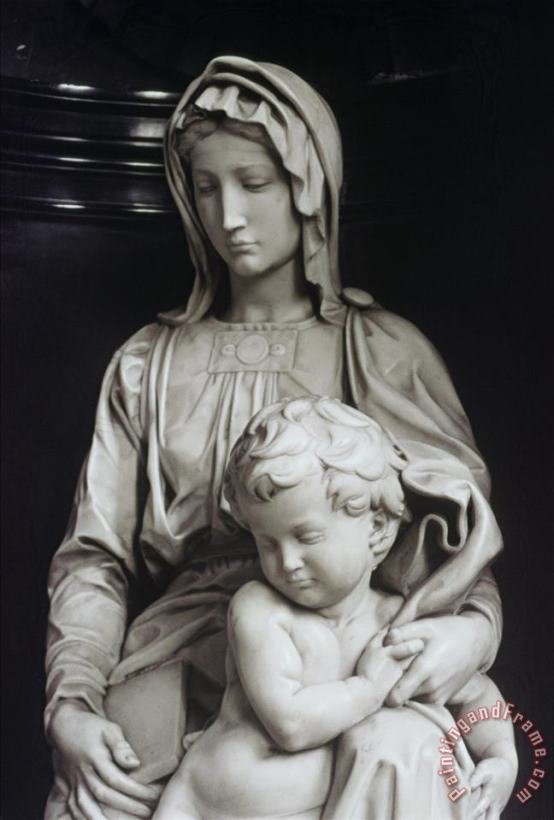 Michelangelo Buonarroti Bruges Madonna Detail Art Painting