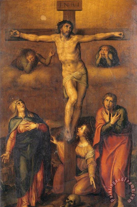 Michelangelo Buonarroti Crucifixion 1540 Art Painting