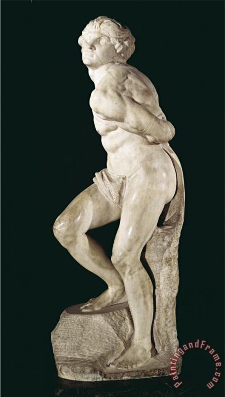 Michelangelo The Rebellious Slave painting - Michelangelo Buonarroti Michelangelo The Rebellious Slave Art Print