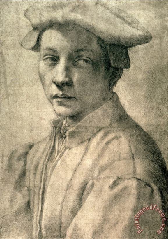 Portrait of Andrea Quaratesi C 1532 painting - Michelangelo Buonarroti Portrait of Andrea Quaratesi C 1532 Art Print