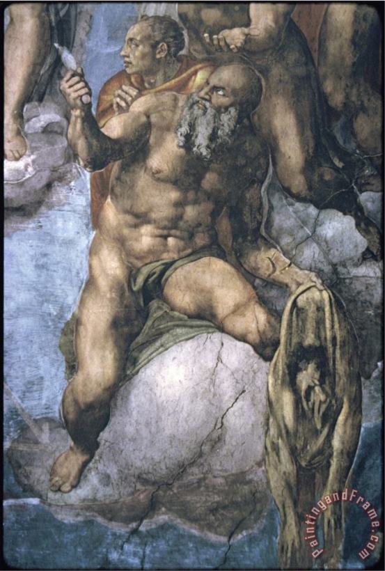 Michelangelo Buonarroti Saint Bartholomew with His Flayed Skin Art Print