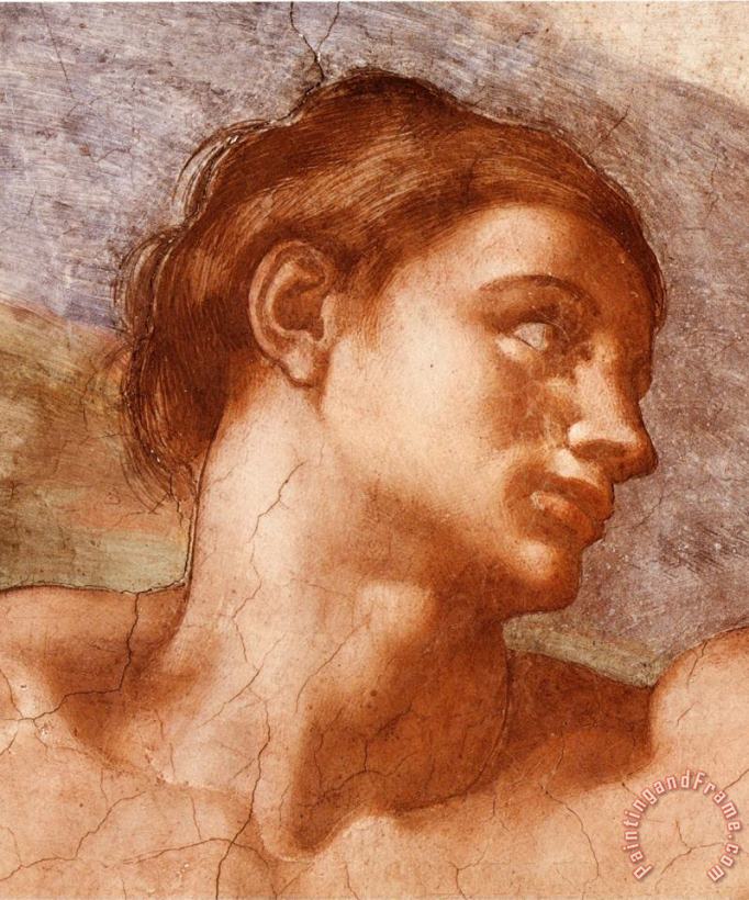 Sistine Chapel Adam painting - Michelangelo Buonarroti Sistine Chapel Adam Art Print