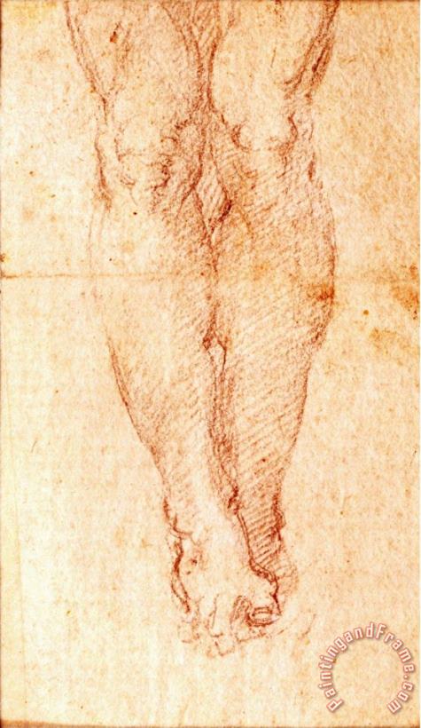 Study for a Crucifixion painting - Michelangelo Buonarroti Study for a Crucifixion Art Print