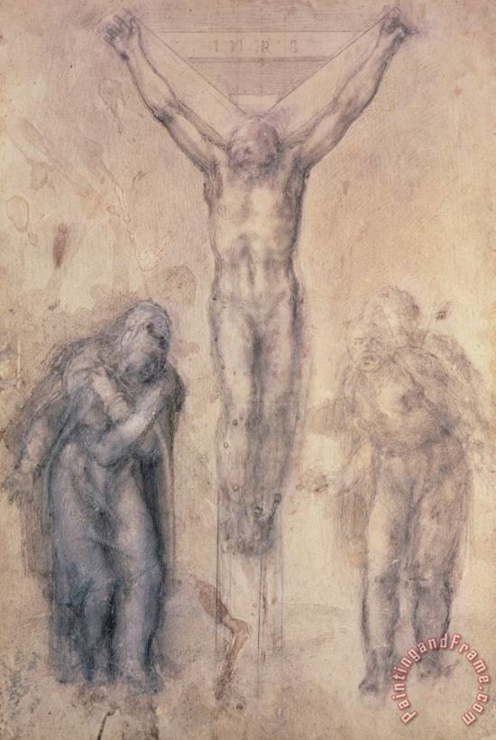 Study For A Crucifixion painting - Michelangelo Buonarroti Study For A Crucifixion Art Print