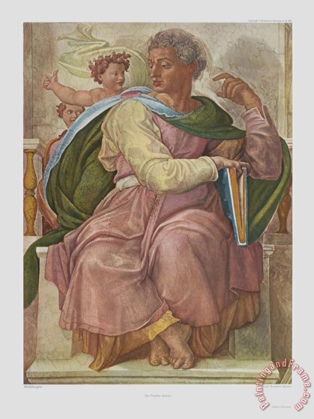 The Prophet Jesaias painting - Michelangelo Buonarroti The Prophet Jesaias Art Print