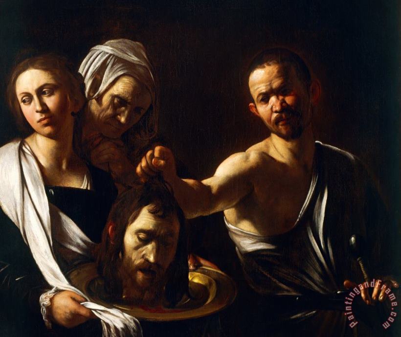 Michelangelo Merisi da Caravaggio Salome Receives Head Of John The Baptist Art Print