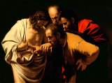 The Incredulity of Saint Thomas by Michelangelo Merisi da Caravaggio