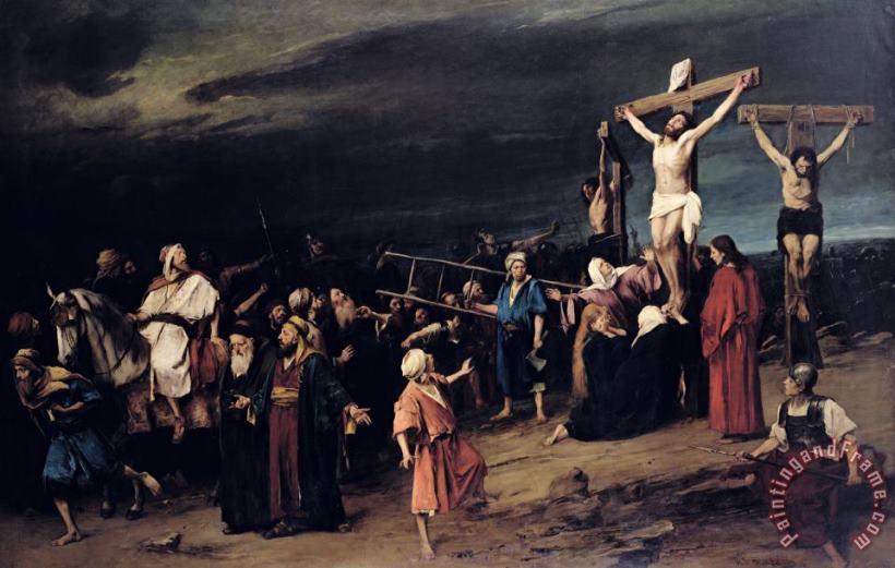 Mihaly Munkacsy Christ On The Cross Art Painting