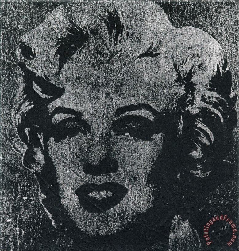 Not Warhol (one Silver Marilyn, 1962) painting - Mike Bidlo Not Warhol (one Silver Marilyn, 1962) Art Print