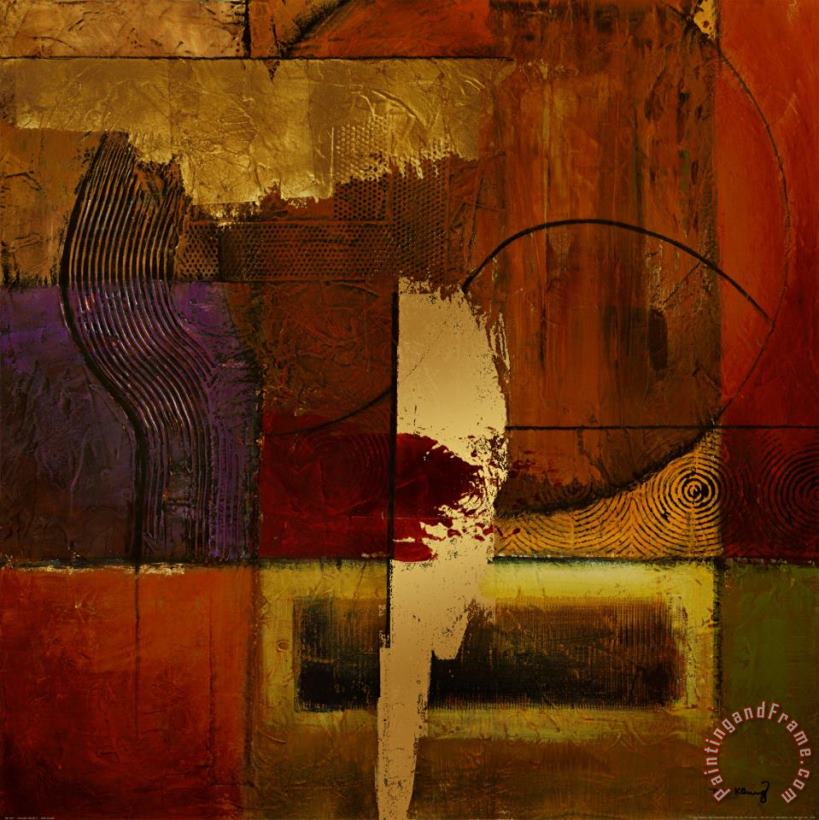 Mike Klung Opulent Relief II Art Painting