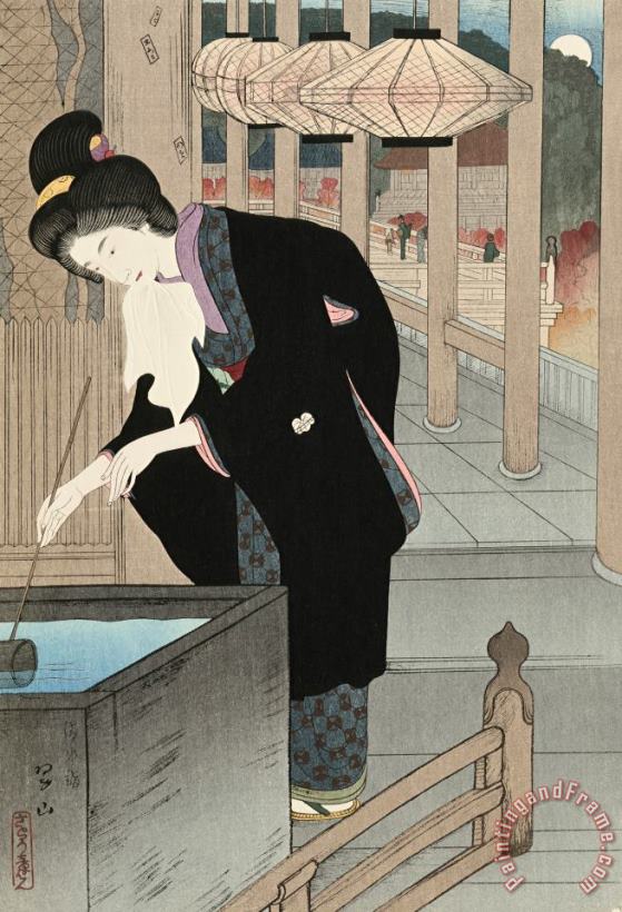 Visiting Kiyomizu Temple (kiyomizu Mode) painting - Miki Suizan Visiting Kiyomizu Temple (kiyomizu Mode) Art Print
