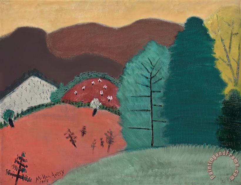 Early Spring, 1944 painting - Milton Avery Early Spring, 1944 Art Print