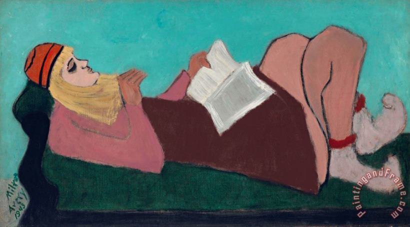 Milton Avery March Relaxed, 1943 Art Painting