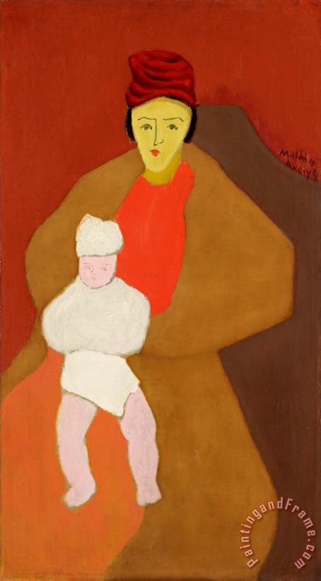 Milton Avery Mother And Child, 1944 Art Painting