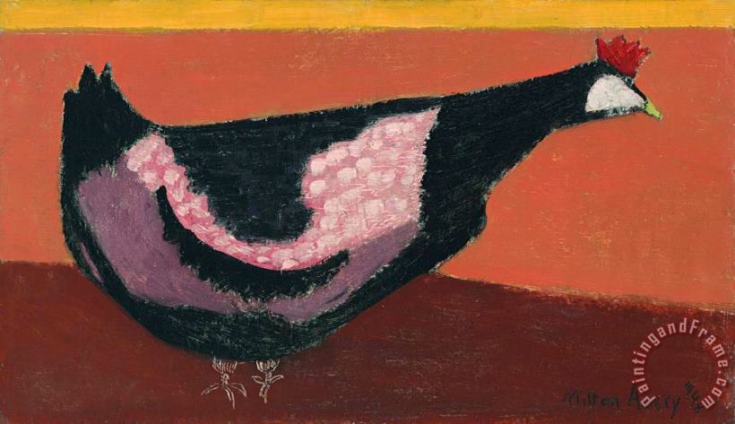 The Chicken, 1948 painting - Milton Avery The Chicken, 1948 Art Print