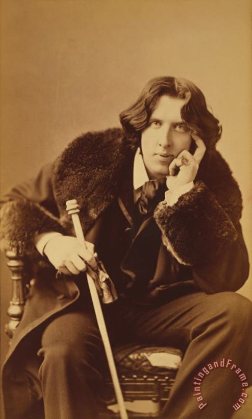 Oscar Wilde 1882 painting - Napoleon Sarony Oscar Wilde 1882 Art Print