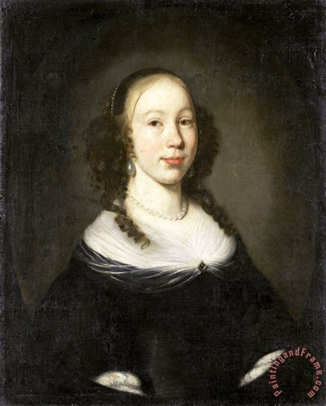 Nicolaes Maes Portrait of a Young Woman Art Print