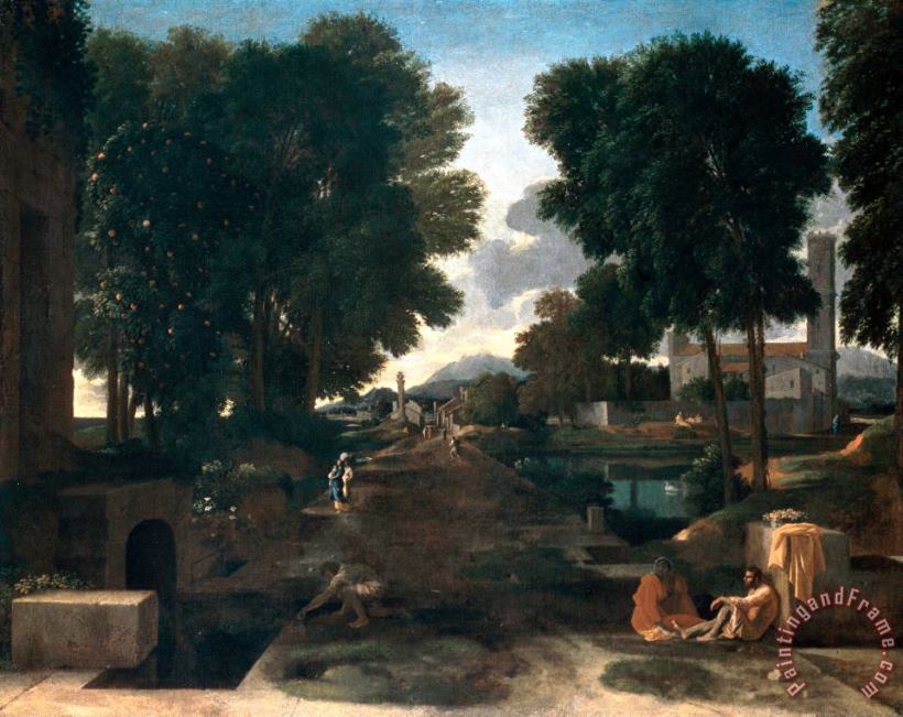 Nicolas Poussin A Roman Road Art Painting