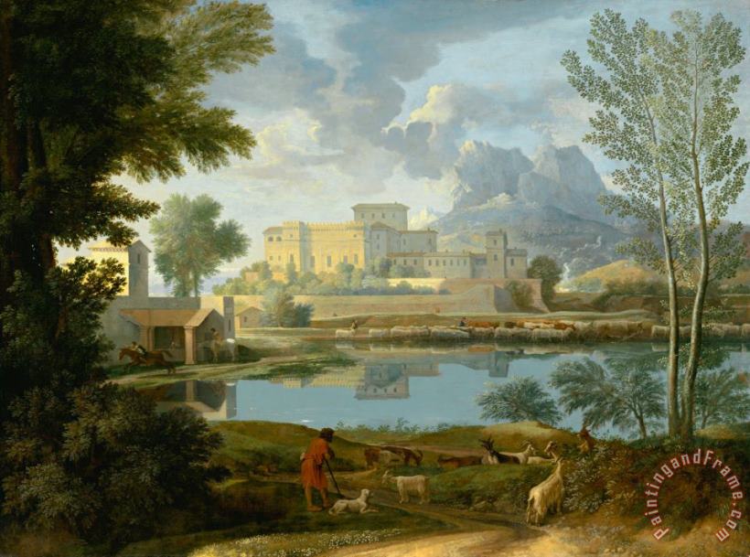Nicolas Poussin Landscape with a Calm Art Painting