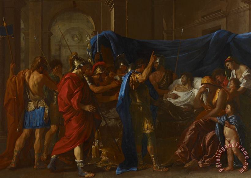The Death Of Germanicus painting - Nicolas Poussin The Death Of Germanicus Art Print