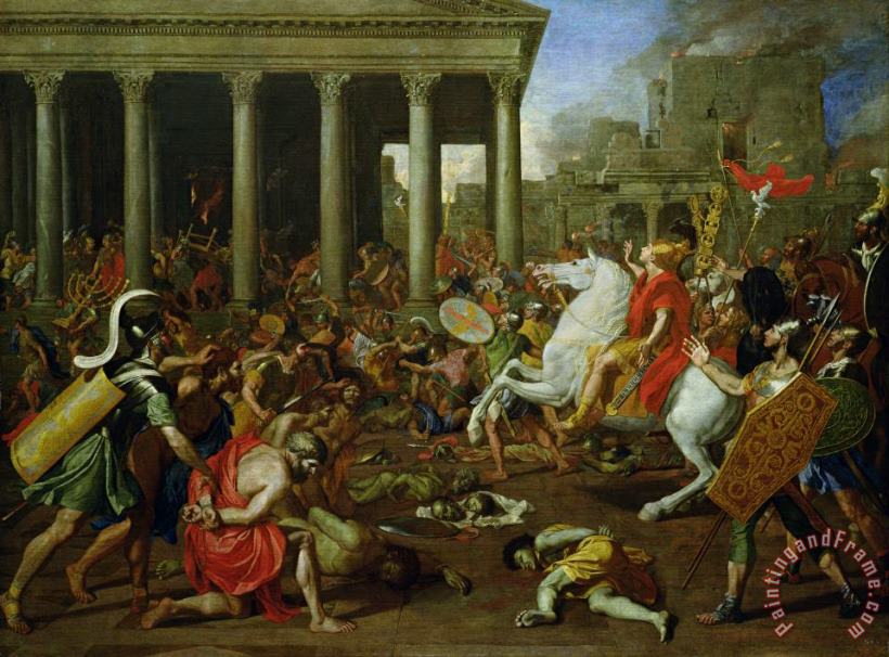 Nicolas Poussin The Destruction of the Temples in Jerusalem by Titus Art Painting