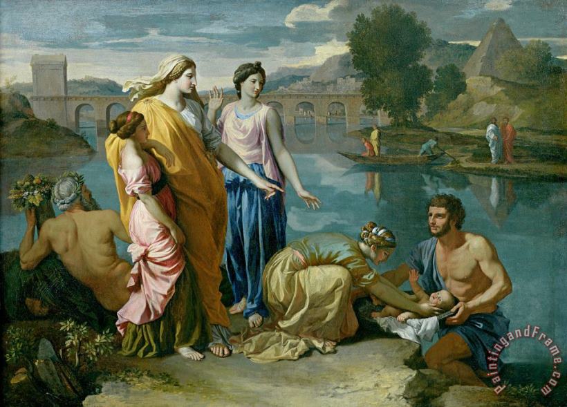 Nicolas Poussin The Finding of Moses Art Print
