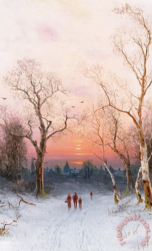 Nils Hans Christiansen Going Home Art Print