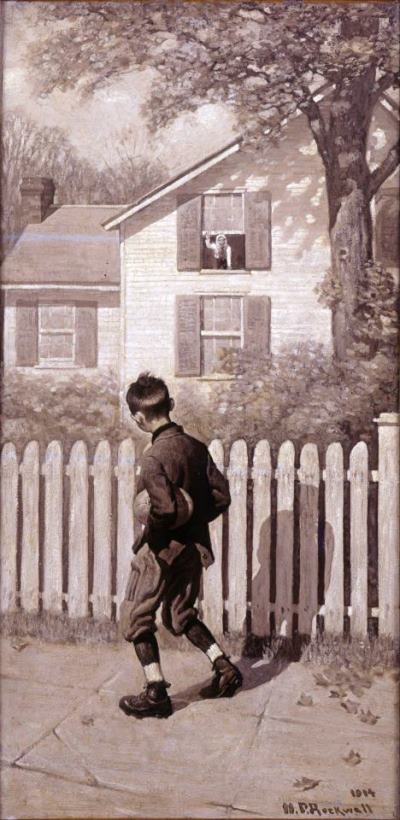 Boy with Mumps 1914 painting - Norman Rockwell Boy with Mumps 1914 Art Print