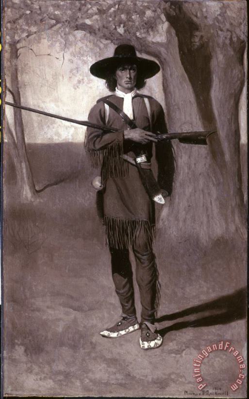 Norman Rockwell Daniel Boone, Pioneer Scout 1912 Art Print