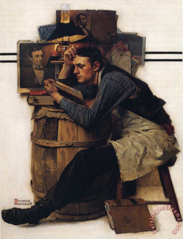 Norman Rockwell Young Lawyer Art Painting