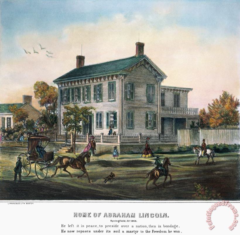 Abraham Lincolns Home painting - Others Abraham Lincolns Home Art Print