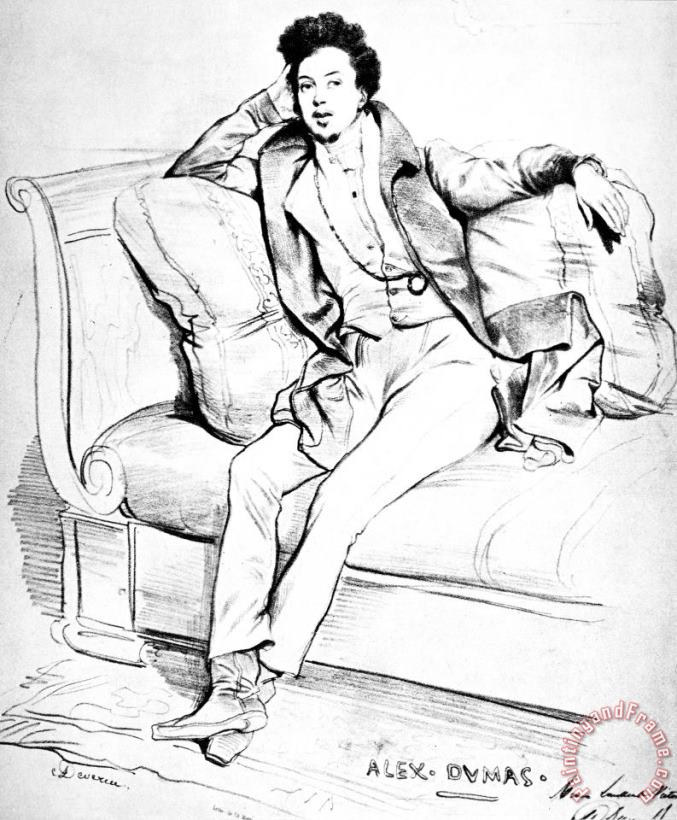 Others Alexandre Dumas (1802-1870) Art Painting