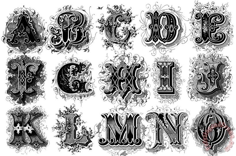 Others Alphabet, 1879 Art Print