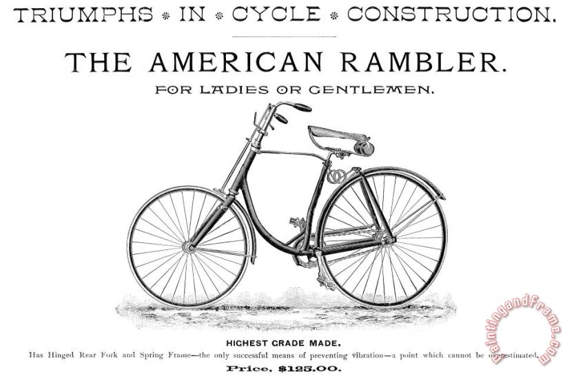 Others American Bicycle, 1890 Art Painting