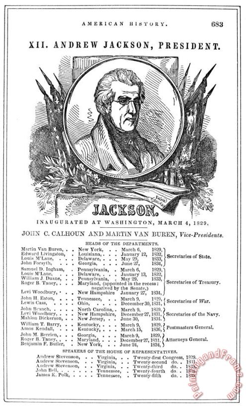 Andrew Jackson (1767-1845) painting - Others Andrew Jackson (1767-1845) Art Print