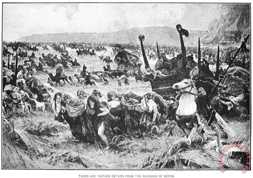 Balkan Insurgency, 1876 painting - Others Balkan Insurgency, 1876 Art Print