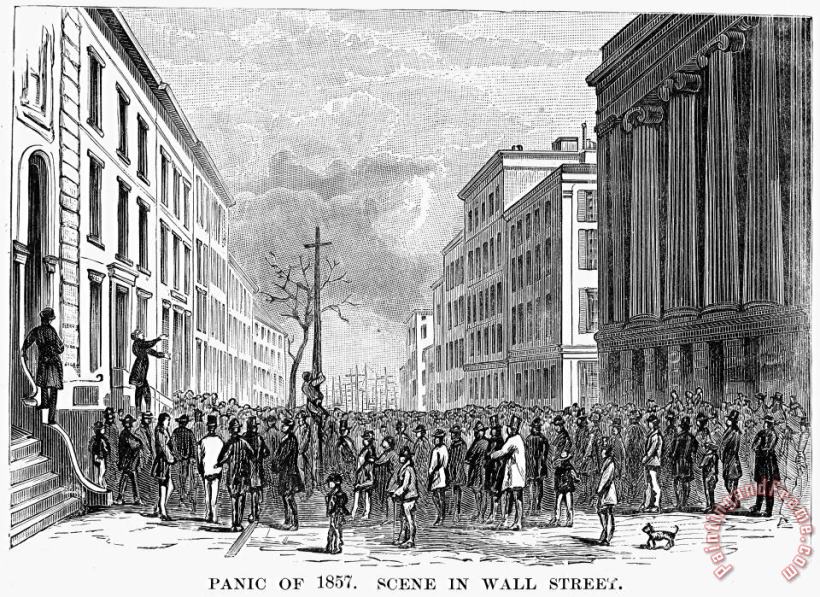 Others Bank Panic Of 1857 Art Painting